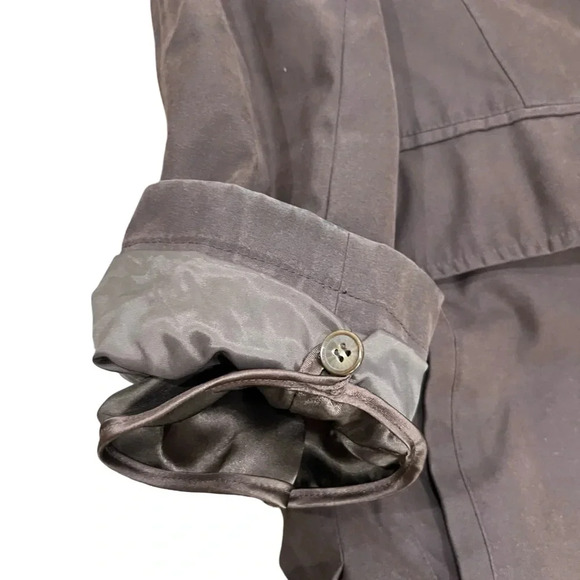 Vintage London Fog Brown Lined Trench  Coat with Collar Men’s Size Small - Picture 15 of 16